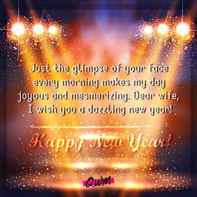 Happy New Year Wishes for Wife