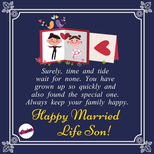 Wedding Wishes for Son