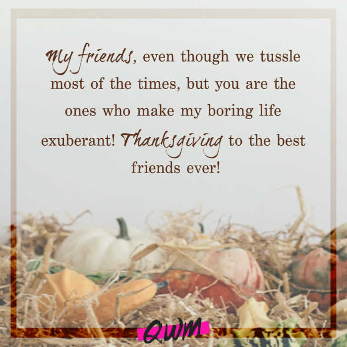 Thanksgiving Quotes for Friends