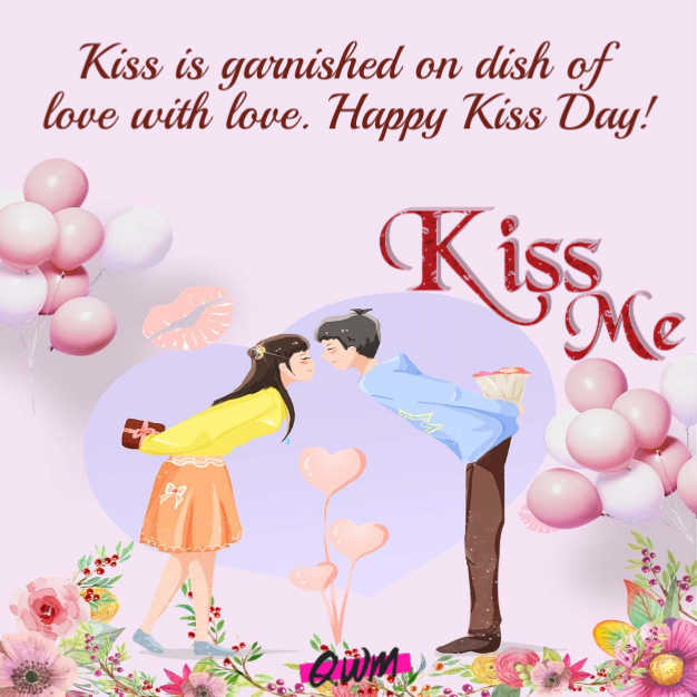 Happy kiss Day Status - Kiss Day SMS for Girlfriend
