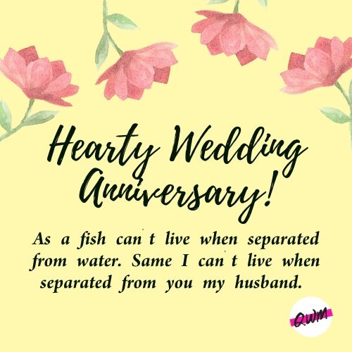Romantic Wedding Anniversary Wishes for Husband 