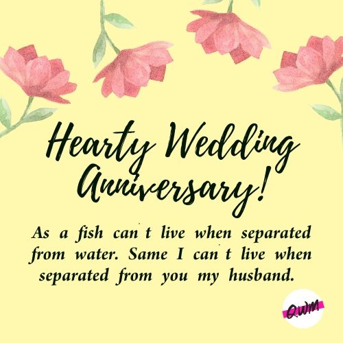 Wedding Anniversary Wishes For Husband Romantic Quotes Messages