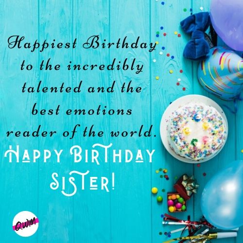 Heart Touching Birthday Messages for Sister