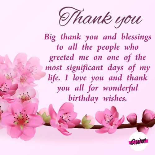 Emotional Thank You Messages For Birthday Wishes With Images