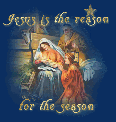 Jesus is the reason for the season - happy Christmas gif