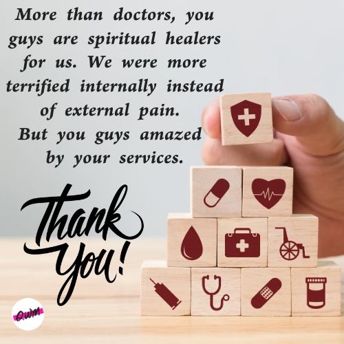 Thank you Card Wishes for Healthcare Providers