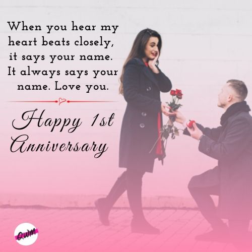 happy first wedding anniversary to my wife