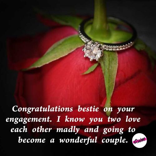 Happy Engagement Wishes for Friends