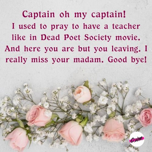 Best Farewell Wishes for Teachers