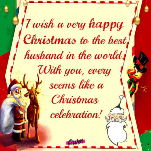 Merry Christmas 2023 Wishes for Husband