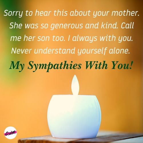 Sympathy Messages on Loss of Mother