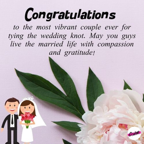Lovely Congratulations Messages on Wedding 
