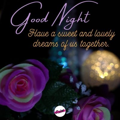 good night have a sweet and lovely dreams of us together.
