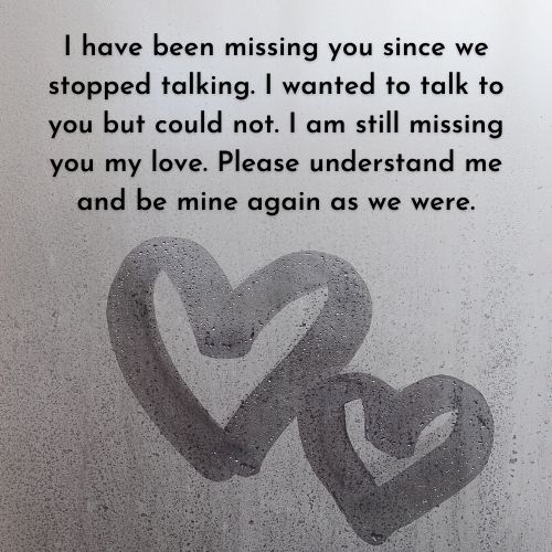 Message love my missing you to I Miss