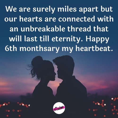 Happy 6th Monthsary Wishes for Her