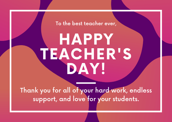 Happy Teacher’s Day Wishes 2020