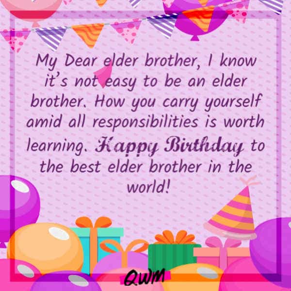 best Birthday Wishes for Elder Brother