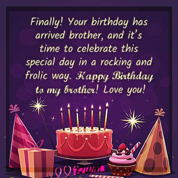 heart touching Birthday Wishes for Brother