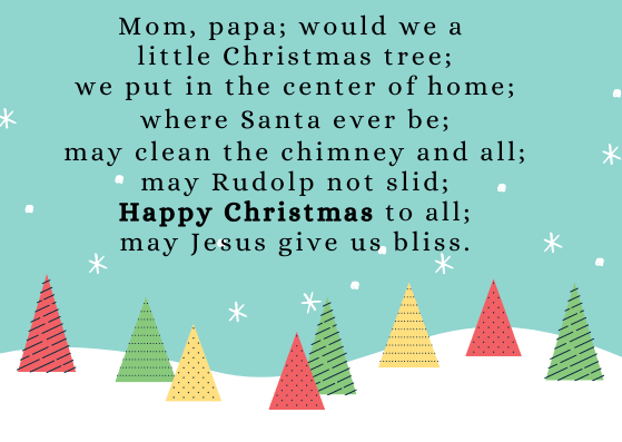 Christmas Tree Poems 2022
