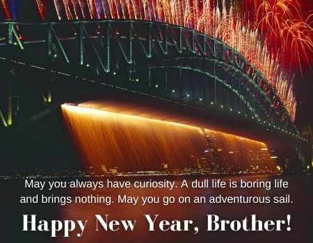 2022 Happy New Year Messages for Brother