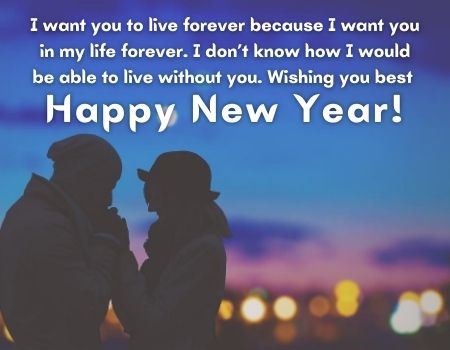 Happy New Year Wishes for Wife 2022