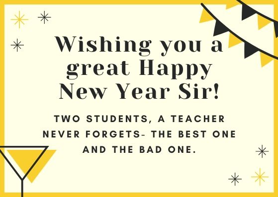 Happy New Year 2023 Quotes for Teacher