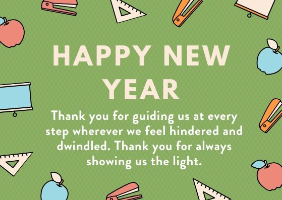 New Year Messages for Teacher 