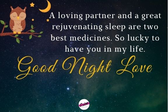Sweet Good Night Love Messages for Lover