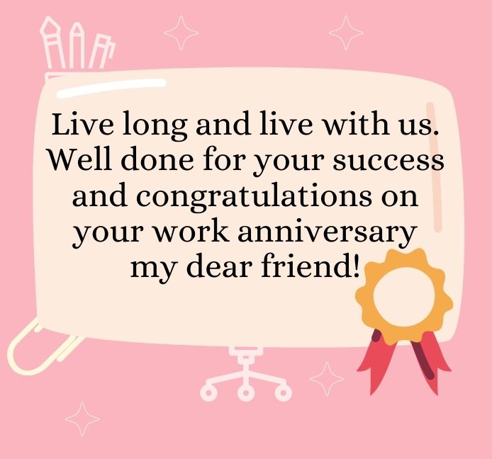 Work Anniversary Messages