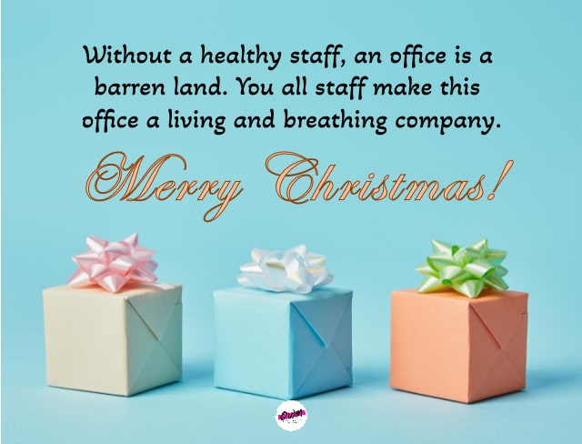 Christmas Wishes For Office Staff
