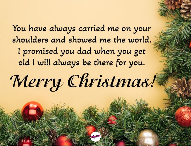 Merry Christmas Wishes for Father