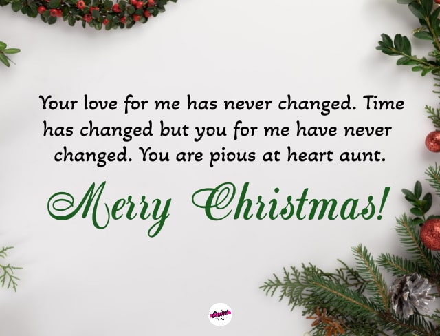Christmas Messages for Auntie