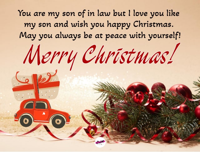 Merry Christmas Wishes For Son in law