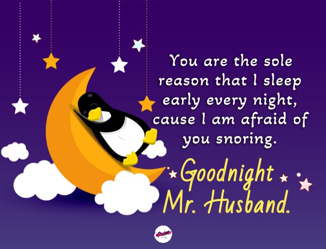 Funny Good Night Wishes for Husband