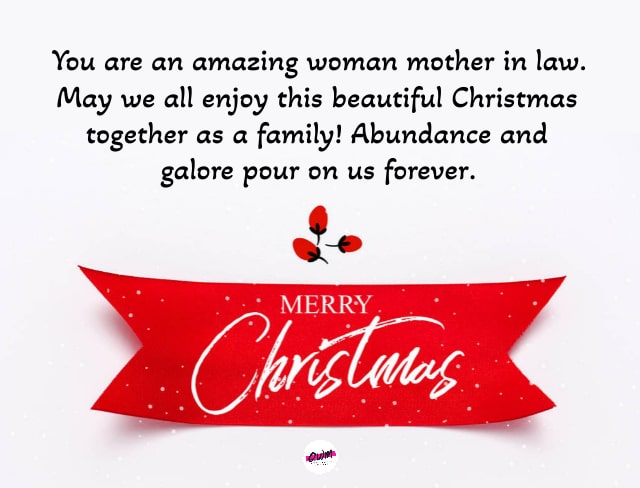 Merry Christmas Wishes for Mother-in-Law