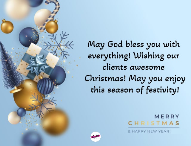 Merry Christmas Wishes for Clients