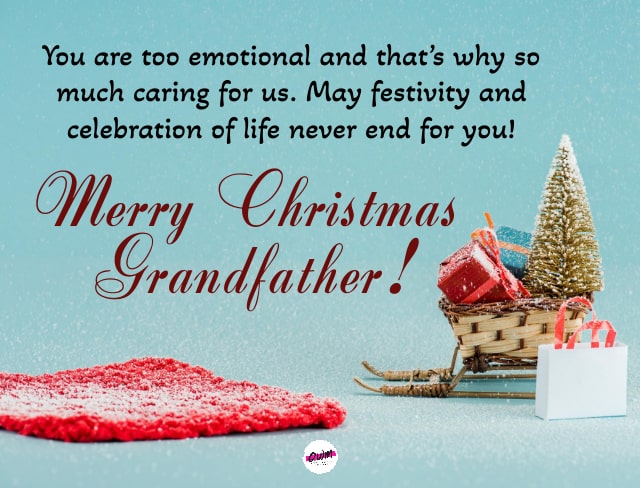 Christmas greetings for grandfather