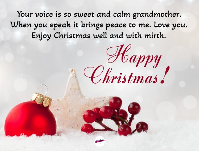 happy christmas grandmother