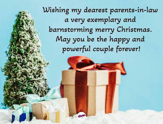 Merry Christmas Wishes For Parents In Law
