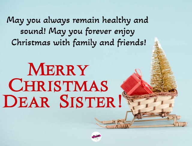 Merry Christmas Wishes for Sister