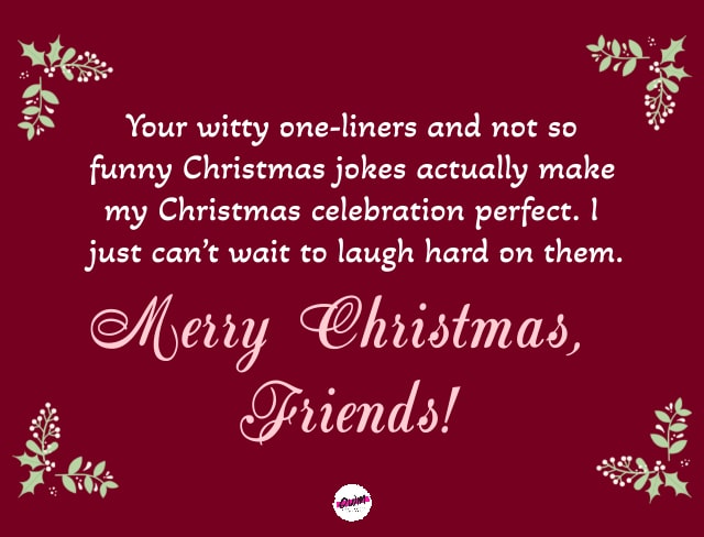 Funny Christmas Wishes for Friends