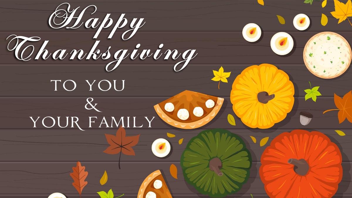 Sweet Happy Thanksgiving Messages for Family 2023