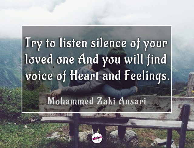 silent love quotes for him