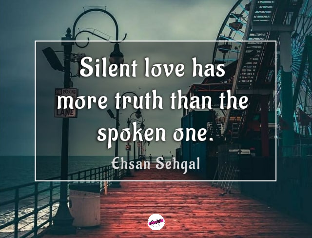 silent love quotes for her