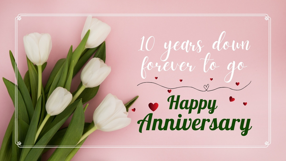 50+ Happy 10th Wedding Anniversary Wishes and Quotes for Couples