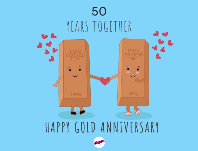 Funny 50th wedding anniversary wishes 