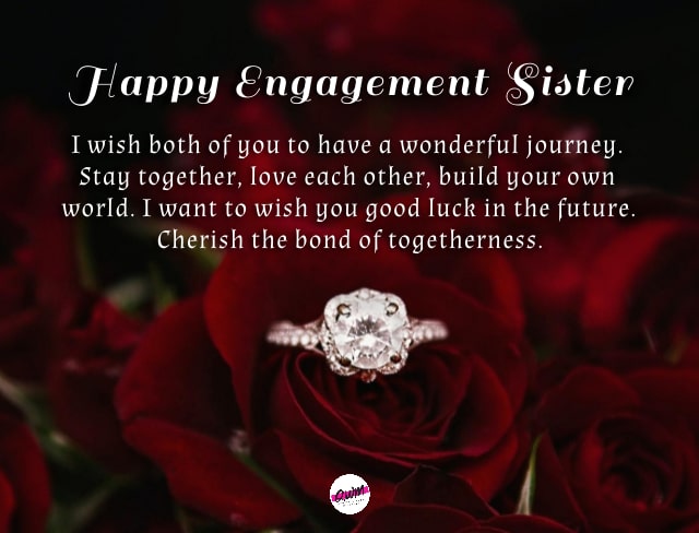 Engagement Wishes for Sister