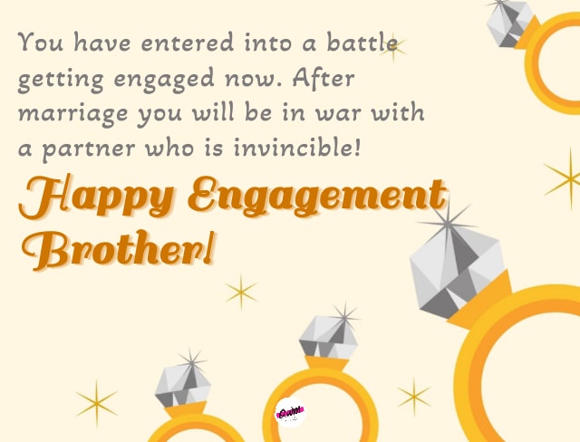 Funny Engagement Wishes for Brother 