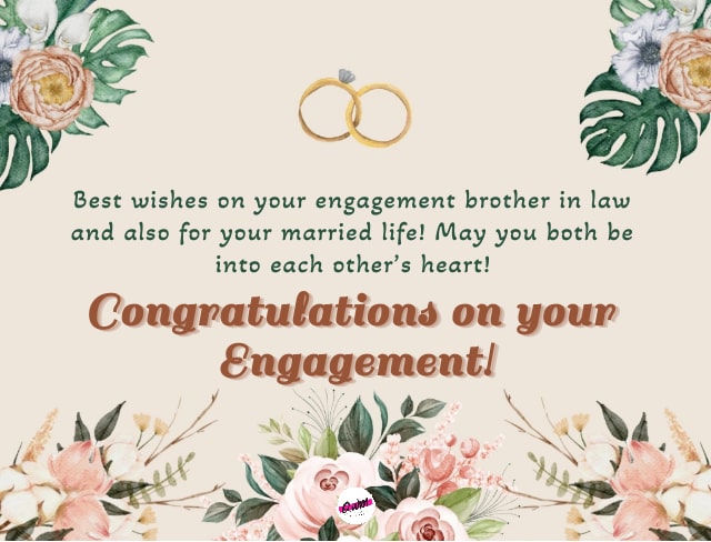 Engagement Wishes for Brother in law