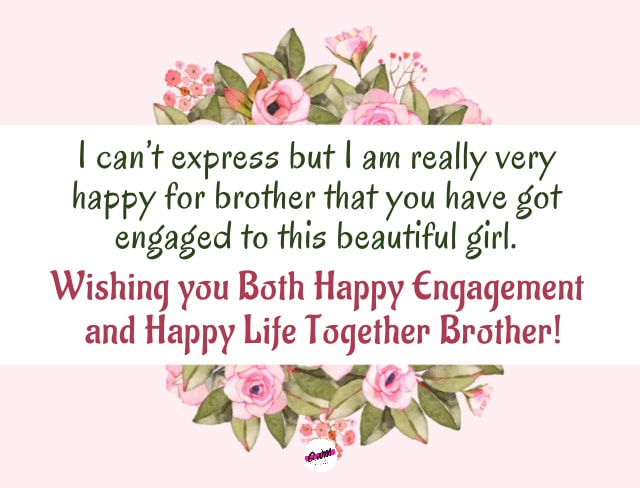 Happy Engagement Wishes for Brother 